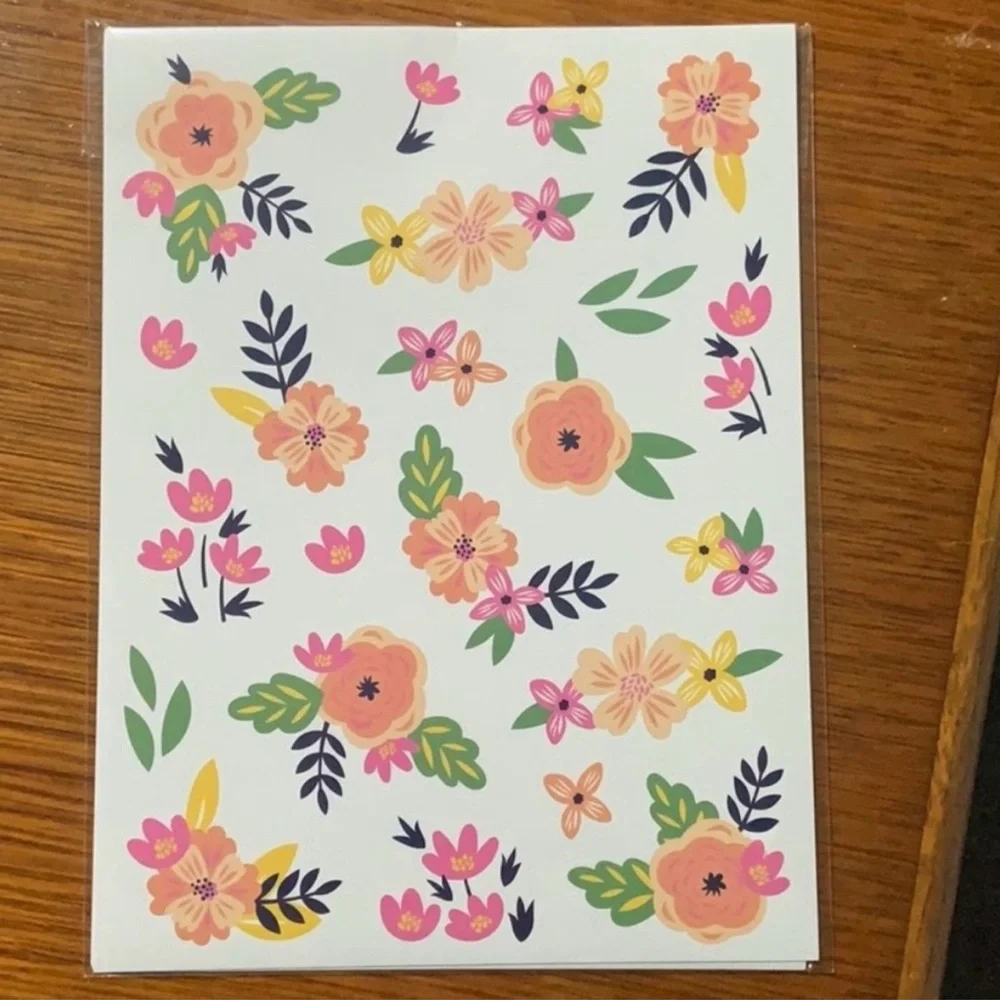 Floral Daily Planner with Matching Pens